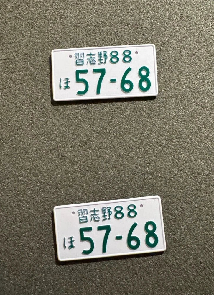 Hand-Made 3D Custom Number Plates For 1:18 Scale Model Cars [Custom Orders] Model