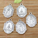 30pcs tibetan silver tone religious design charms EF1744 Charms
