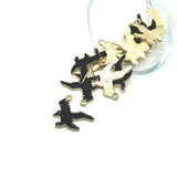 Enamel Raven / Crow Charms, 21x23 - US Seller Charms