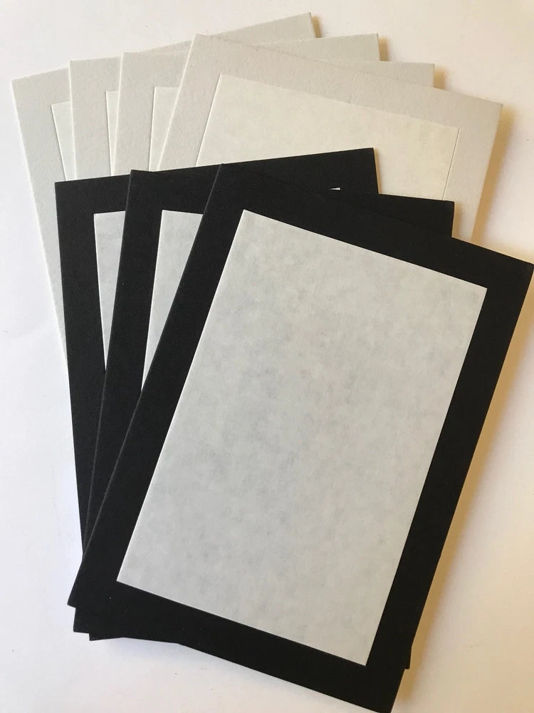3  Black & 4 White Picture Boards w/Peel & Stick Adhesive for 4x6 Photos. Model