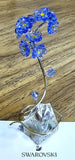 ?? Swarovski Crystal 2025 Florere, Blue Forget - Me - Nots Flower Figurine, NIB Model
