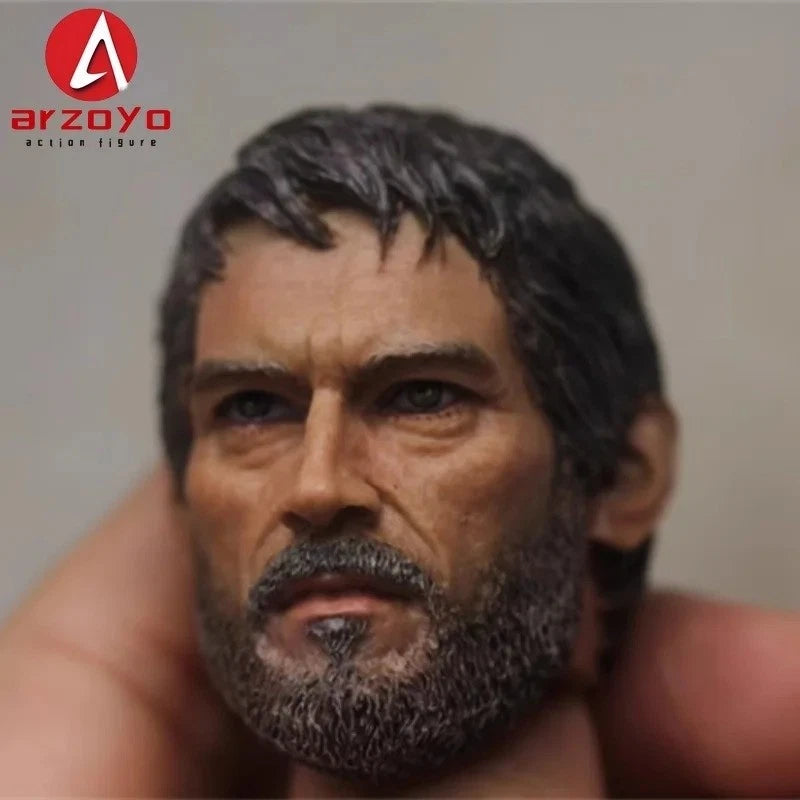 1/6 Scale Head Sculpt Joel Male Soldier Head Sculpt Model Fit 12''Action Figure Model