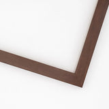 10x20 Flat Dark Brown Wood Picture Frame UV Acrylic and Foam Board Model