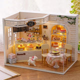 Mini Doll House DIY Small House Kit Handmade 3D Puzzle Assembly Model Building R Model