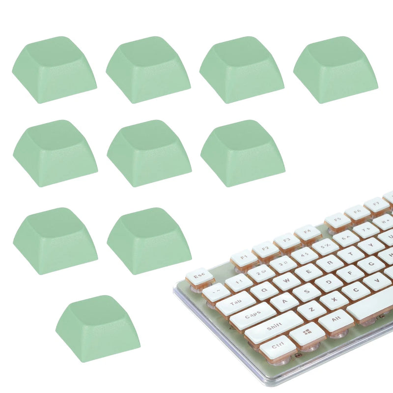 10Pcs XDA Profile Keycap Set PBT Mechanical Numeric Keypads, Melon Green Model