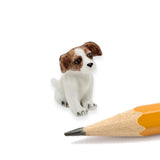 Tiny ?" Jack Russel Ceramic Dog Miniature Terrier Figurine Pet Animals Porcelain Model