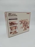 Rmoka Walking Mechanical Dragon Wooden 3D Model With Sound Model