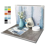 8 PCS Photo Backdrop Board Studio Kit 16 Patterns Food Portable 16.5x11.5 Inch Model