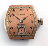 CENTRAL Model AT14 21j Art Deco MCM Mechanical Watch Movement 25mm PARTS REPAIR Model