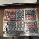 XVX Pink Red Keycaps PBT Keycap Set Lipstick Make-up Colors OPEN BOX Model