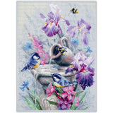 Magic Needle Zweigart Edition counted cross stitch kit "Garden Fountain", 28x38c Model