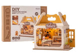 DIY Miniature House Kit Teddys Breadbox Bakery With LED Lights 105 Pcs By Rolife Model