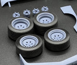 1/18 Ronal Racing 15" Wheels & Rubber Tires for Classic Model Cars Model