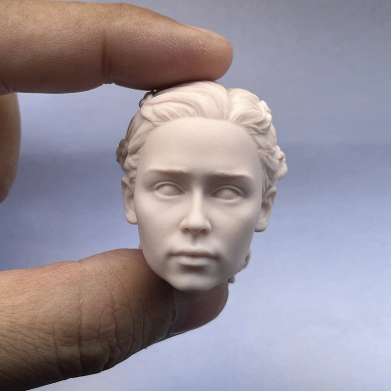Unpainted 1/6 Daenerys Targaryen Head Carved Model Toys Model
