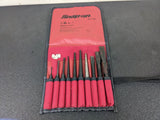 #bo184 Snap-on Tools PPC710BK USA 11 Piece Punch and Chisel Set w/ Kit Bag Model