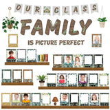 Our Class is a Family Bulletin Board Decorations Set with Picture Frames Model
