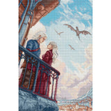 Letistitch counted cross stitch kit "Hearts Over Kings", 29x43cm Model