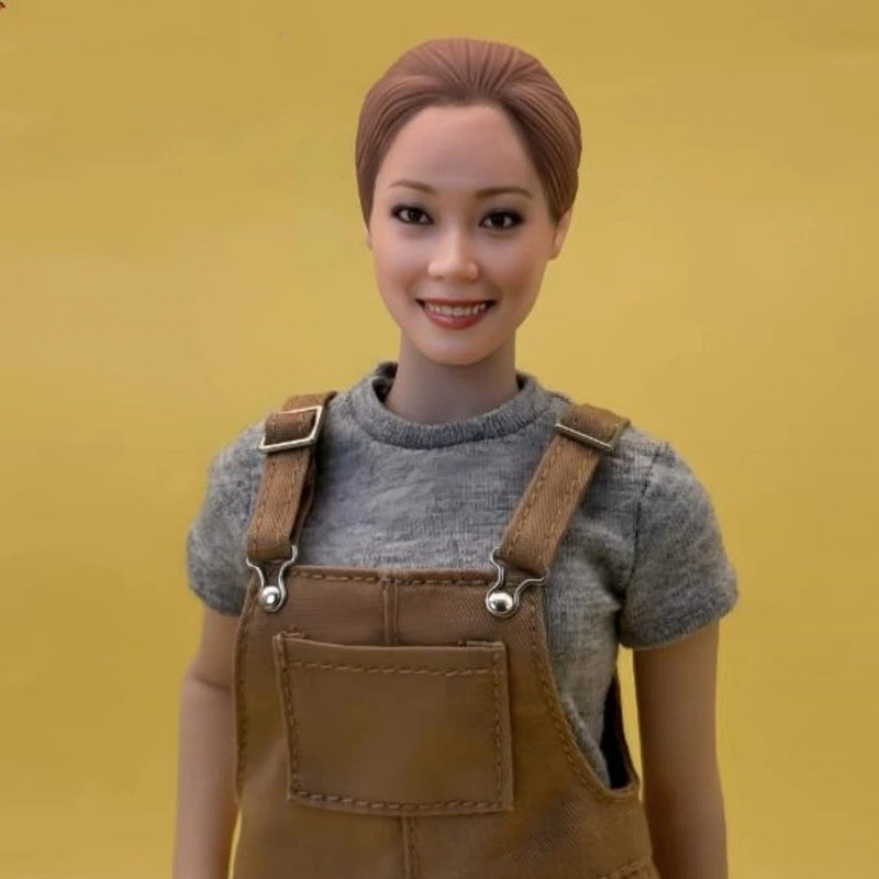 1/6 Beauty Girl 3D Girl Expression Head Sculpture For 12" Figure Model Doll Toy Model