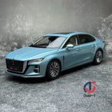 1/18 Scale HongQi H5 2023 Blue Diecast Car Model Toy Collection Gift Model