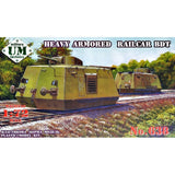 Heavy Armored Railcar BDT - Ukraine models UMT 638 Plastic model kit Scale 1:72 Model