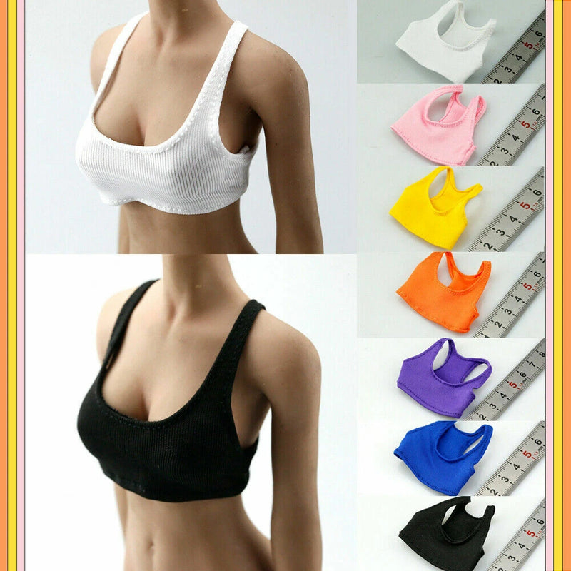 Fashion Female Soldier Sports Vest 1/6 Scale  Base Underwear Model for 12" Doll Model