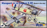 Valom Models 1/144 NIEUPORT 11 versus FOKKER E.III EINDEKKER Four Kits in Box! Model