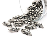 Silver Mouse Rat 3D Charms, 19x7mm - US Seller Charms