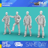 Rise144 Models RM72020 1/72 Vietnam Era PILOTS STANDING 4x pilots, diff poses Model