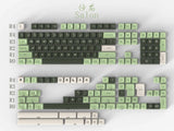 White Green Salon SA Keycap Double Shot ABS Spherical Key Caps 172 Keys Model