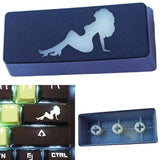 Mechanical Keyboard Keycaps ABS Transparent Enter Key Cap Replacement Buttons Model