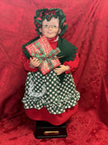 Vintage 1993 Holiday Creations Mrs. Claus 16¡± Display Figure Musical~ In Box Model