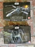 Bandai X-Wing + TIE Fighter Model Kit Lot -  1/72 Scale - New & Sealed Model
