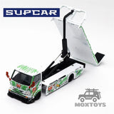 SUPCAR SC 1:64 H300 NO.77 Dinosaur FLATBED TRANSPORT TRAILER Diecast Model Car Model