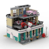 MOC-58435 Jim's Bowling Alley and Diner Modular Building Kits 2171 Pcs Model