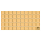 50 Pcs PBT Keycap Set DSA Mechanical Numeric Keypads for Keyboard, Light Orange Model