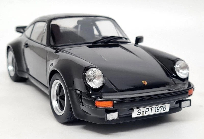 KK 1/18 Porsche 911 930 Turbo 3.0 1976 Black Diecast Scale Model Car Model