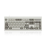PERIBOARD-106M Full-Size USB Wired Retro Ergonomic Keyboard 104-Key Beige Model