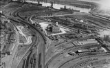 WALES OLD PHOTO Elevated View of Barry Docks Board Office, 1930s Model