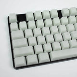 POM Jelly White Keycaps Blank (108 keycap set) | With 1.75u Shift Model