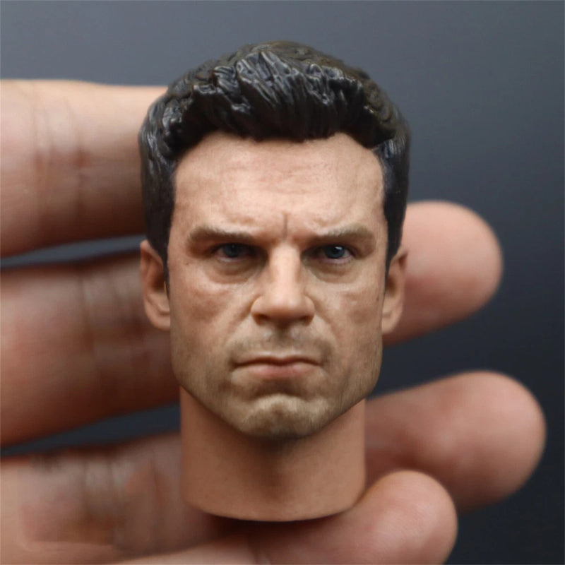 1/6 Scale Man Male Head Sculpt Fit 12in Rusty Ryan Brad Pitt Body Action Figures Model