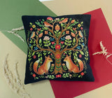 DIY Counted Cross Stitch Pillow Kit " Tree of Forest Tales" Model