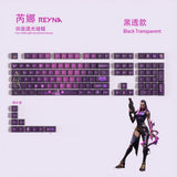 VALORANT Themed Keycaps Reyna Black Translucent 119 keys ASA high degree Model