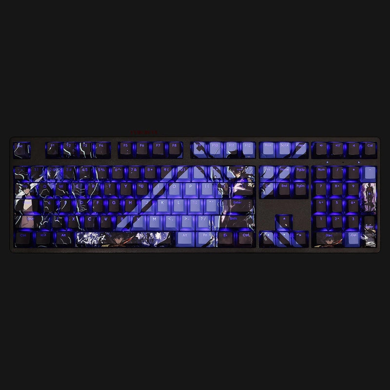 Anime Solo Leveling Sung Jin-Woo PBT Keycaps For Cherry MX Mechanical Keyboard Model