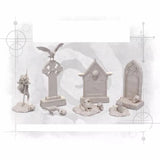 1/24 resin model kit Ancient Cemetery Tombstone unassembled unpainted Model