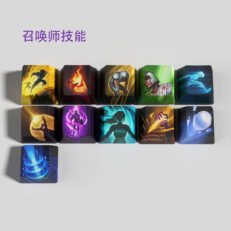 League of Legends Themed Keycaps Summoner spell 12 keys OEM high degree Model