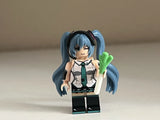 Lego Miku Japanese Pop Star Idol Minifigure Custom Printed Model