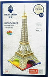 New-Land Woodcraft Assembly Kit XF-G001 Eiffel Tower New Sealed 94 Piece Set Model