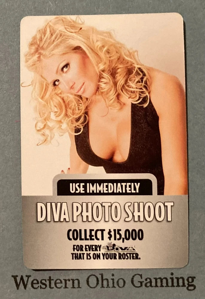 2007 WWE Diva Photo Shoot DVD 3rd Edition Board Game Card USED Model