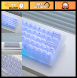 Transparent White Jelly Keycaps Set - 115 MDA Profile for 60% 65% 75% 100% MX Ke Model