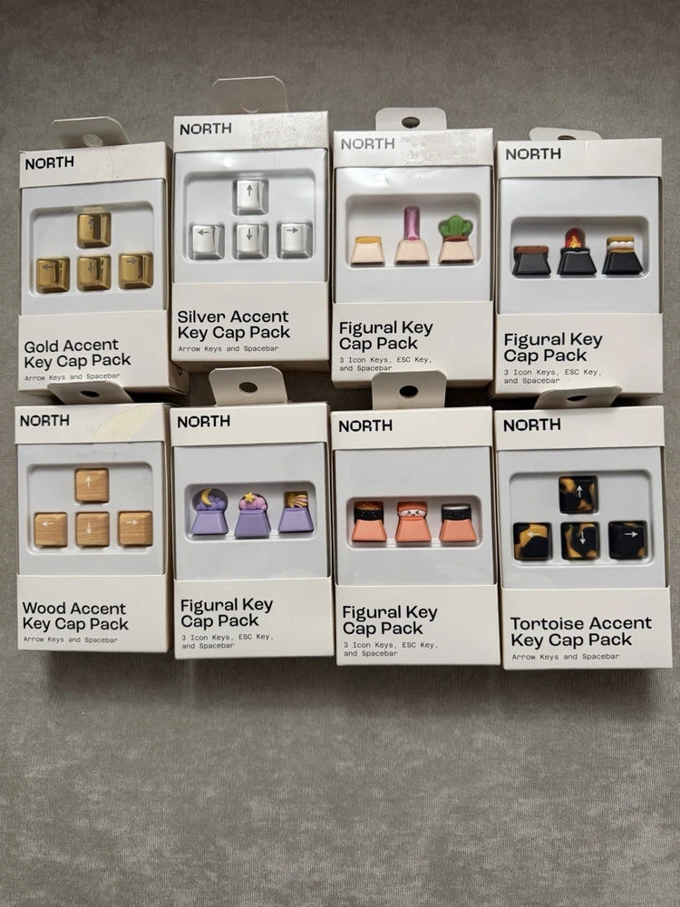 North Figural Key Cap Pack Lot Of 8 Packs New Model